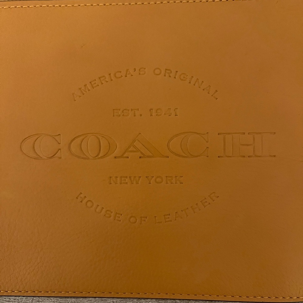 Coach leather wristlet